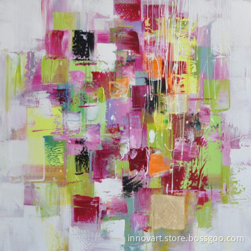 hand made modern abstract art oil painting on canvas